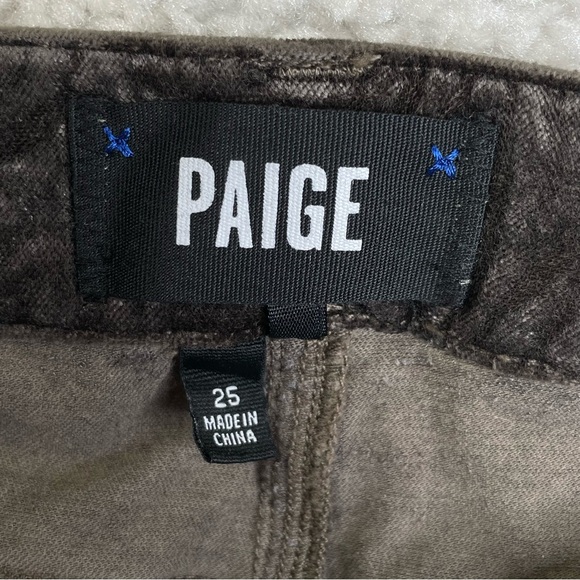 PAIGE Hoxton Ultra Skinny Velvet Jeans, size 25, gray, event work to play party - Picture 5 of 14